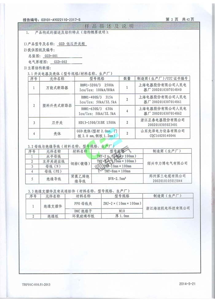 GGD試驗報告